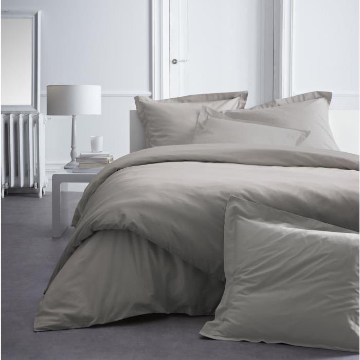 TODAY PREMIUM Housse de couette PERCALE 100% coton - 1 housse de couette 220x240cm MASTIC