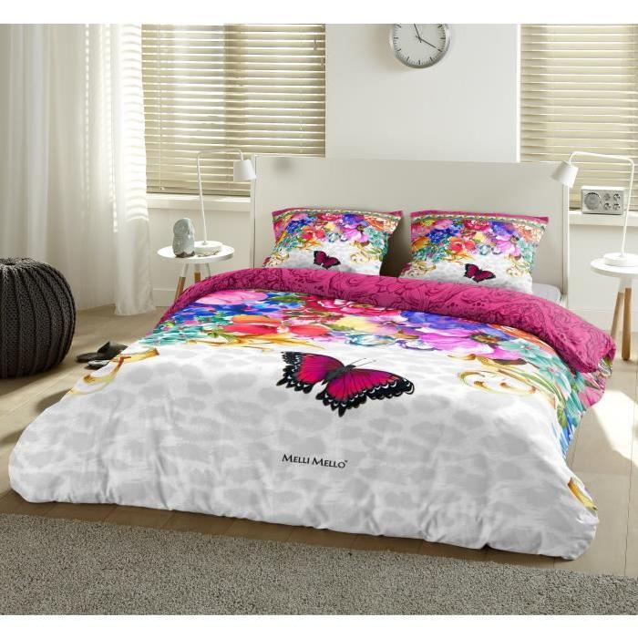 MELLI MELLO Parure de couette FLOURA Multicolore 140x200cm