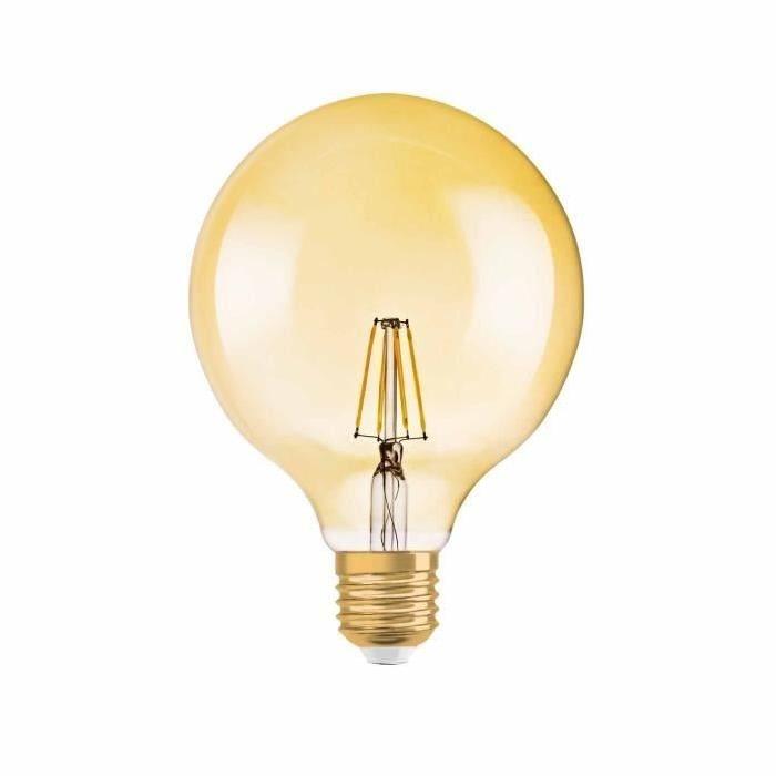 OSRAM Ampoule LED Vintage Edition 1906 E27 Globe G125 7W équivalent a 54W blanc chaud dimmable variateur