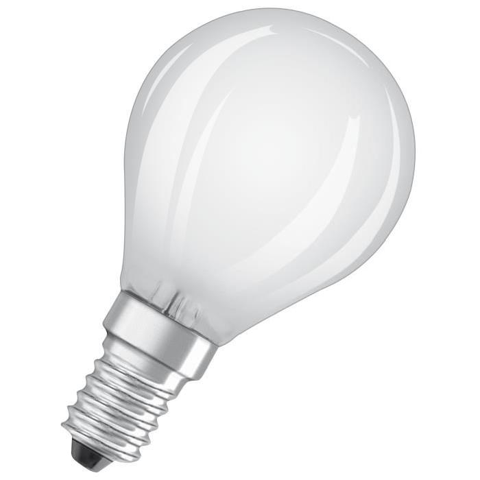 NEOLUX Ampoule LED E14 sphérique dépolie 2,8 W équivalent a 25 W blanc chaud