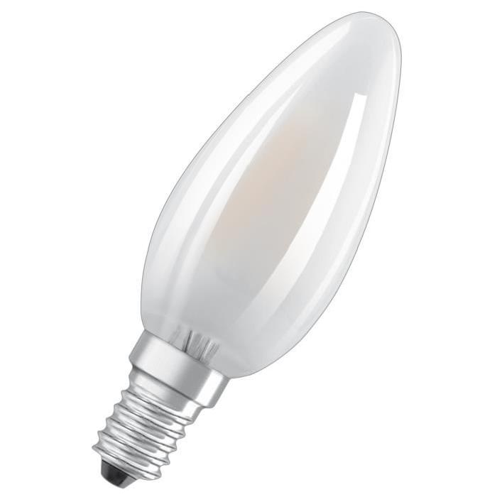 NEOLUX Ampoule LED E14 flamme dépolie 2,8 W équivalent a 25 W blanc chaud