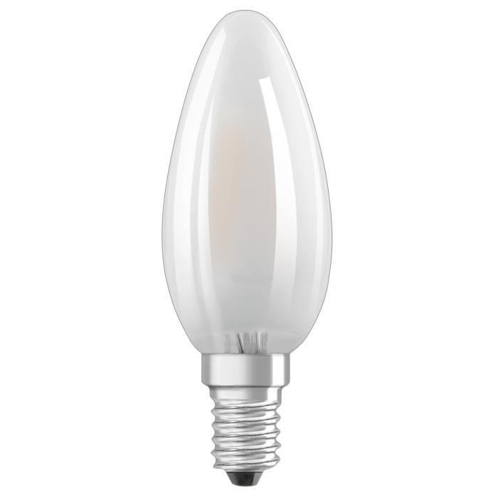 NEOLUX Ampoule LED E14 flamme dépolie 2,8 W équivalent a 25 W blanc chaud