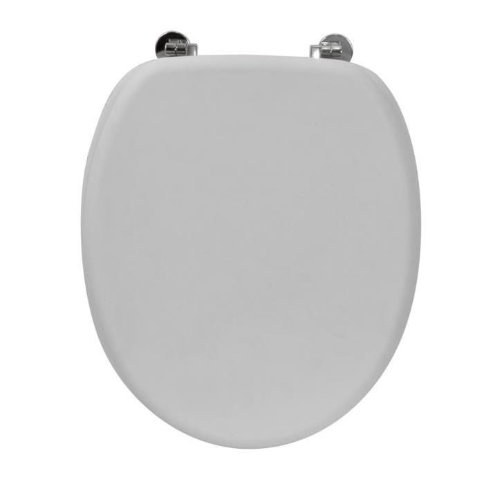 FRANDIS Abattant WC Rubber en bois gris