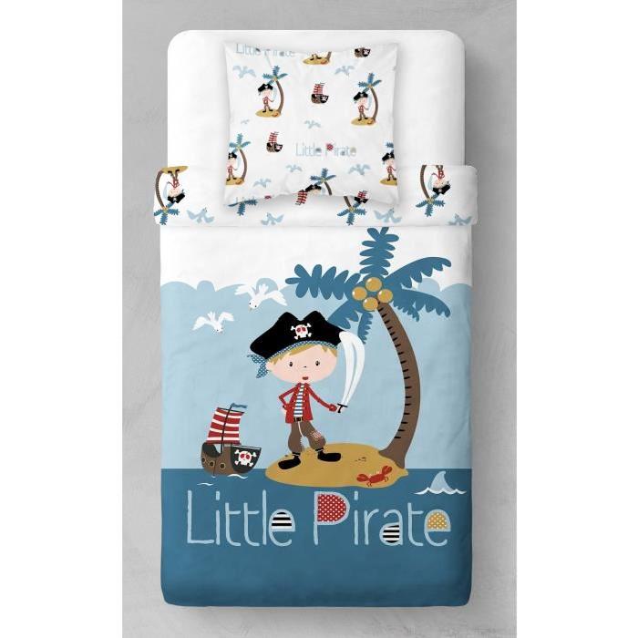 TODAY Parure de couette Microfibre LITTLE PIRATE - 140x200cm