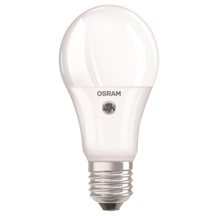 OSRAM Ampoule LED Star + Daylight Sensor E27 standard 8,5 W équivalent a 60 W blanc chaud