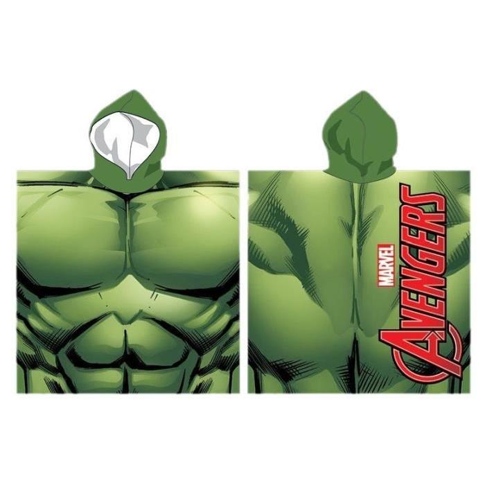 AVENGERS HULK Poncho microfibre 55x110 cm vert