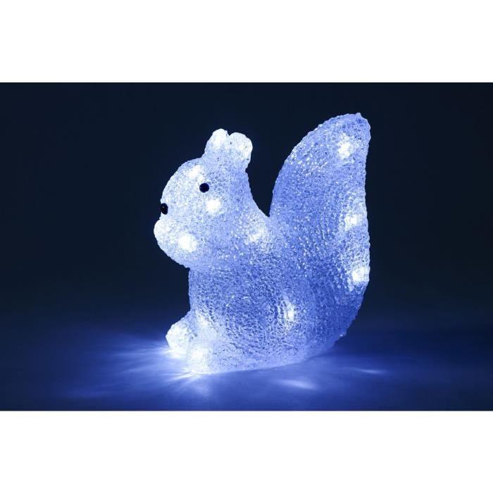 Figurine de Noël : Ecureuil lumineux