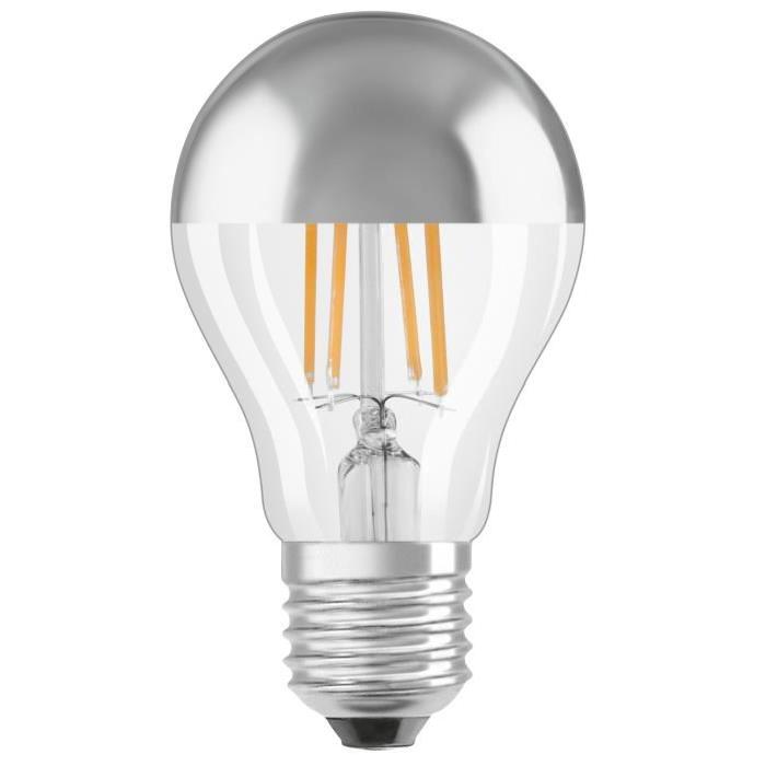 OSRAM Ampoule LED E27 standard calotte argentée 7 W équivalent a 51 W blanc chaud