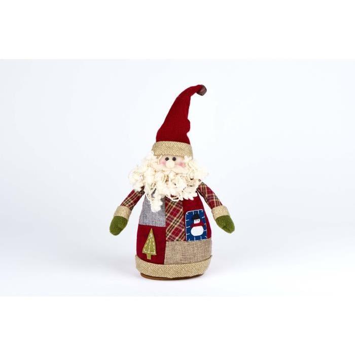 Personnage de Noël Pere Noël d'antan 25 cm