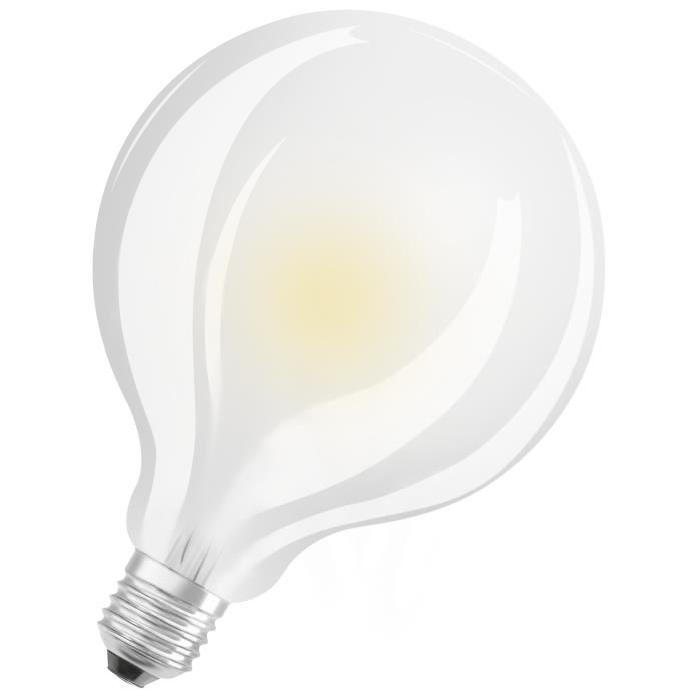 OSRAM Ampoule LED E27 globe dépolie 7 W équivalent a 60 W blanc chaud