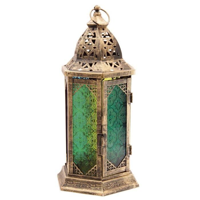 Lanterne marocaine a poser -  37x15x17cm