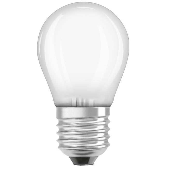 OSRAM Ampoule LED E27 sphérique dépolie 4,5 W équivalent a 40 W blanc chaud dimmable