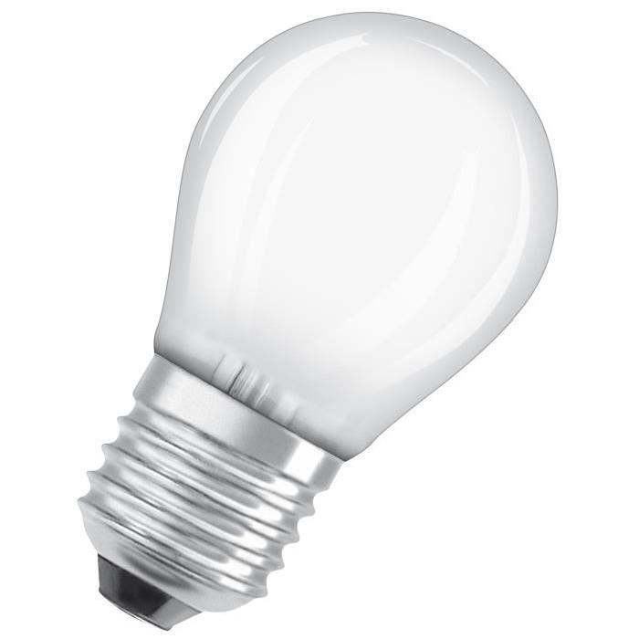 OSRAM Ampoule LED E27 sphérique dépolie 2,8 W équivalent a 25 W blanc chaud