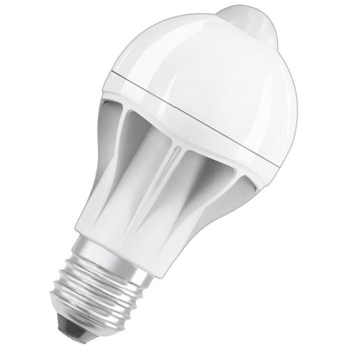 OSRAM Ampoule LED Star + Motion Sensor E27 standard 9 W équivalent a 60 W blanc chaud