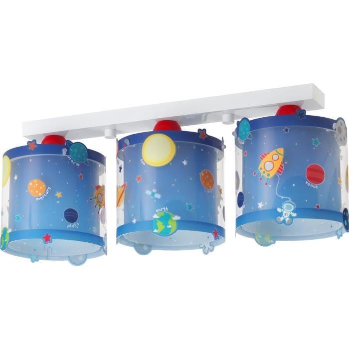 Lampe plafonnier enfant Planets - Bleu