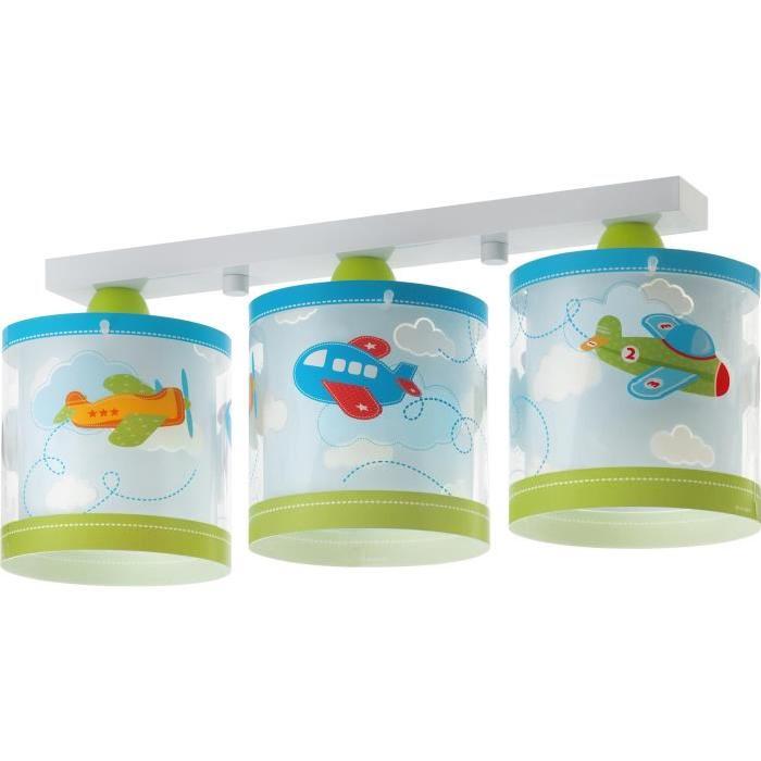 Lampe plafonnier enfant Baby planes - Vert