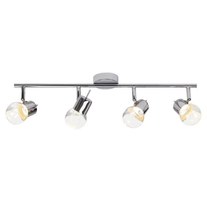 BRILLIANT Plafonnier a 4 lumieres ajustable Lastra - Chrome