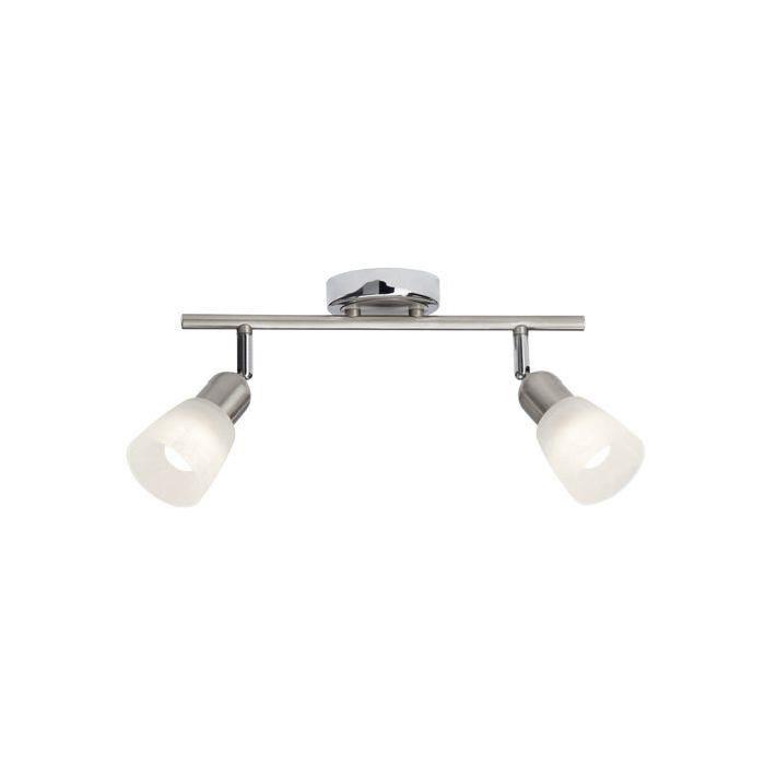 BRILLIANT Plafonnier led a 2 lumieres Bethany - Chrome