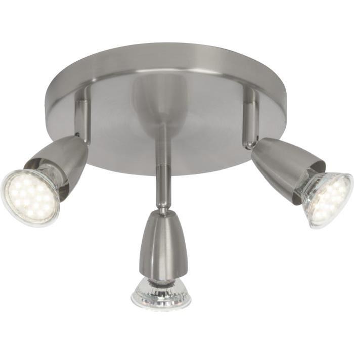 BRILLIANT Plafonnier led a 3 lumieres Amalfi - Chrome