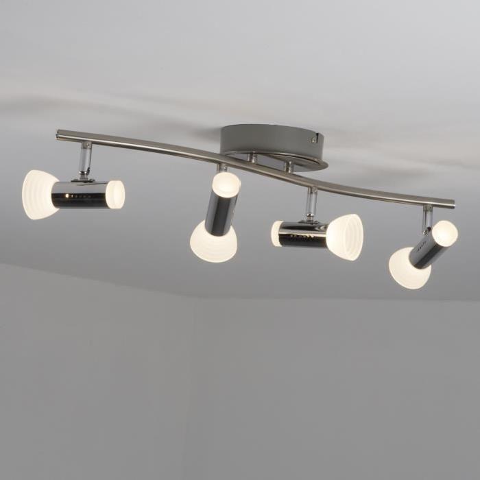 BRILLIANT Plafonnier led a 4 lumieres Beauty - Chrome