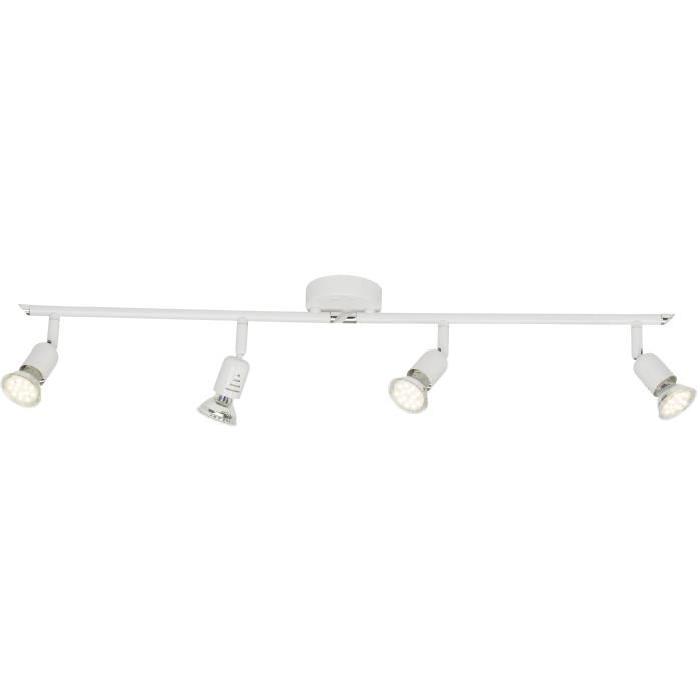 BRILLIANT Plafonnier led a 2 lumieres Loona - Blanc