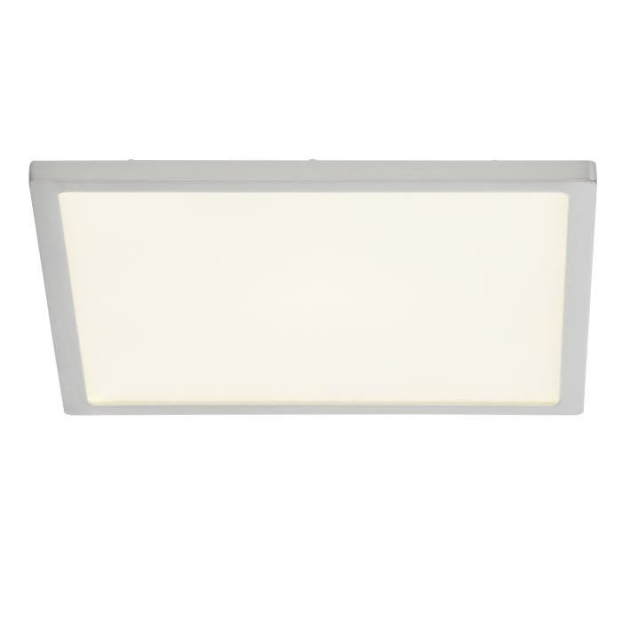 Plafonnier dalle LED Ceres 10W 25x25 cm acier