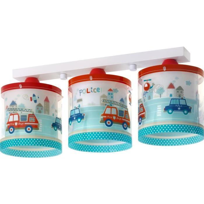 Lampe plafonnier enfant Police - Bleu