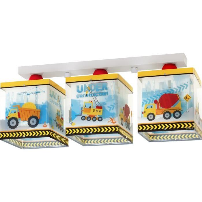 Lampe plafonnier enfant  Constructor - Jaune