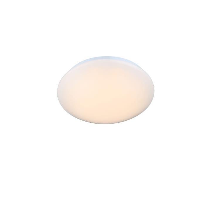 GLOBO Plafonnier acrylique L26 x l26 x h9,5 cm - Blanc