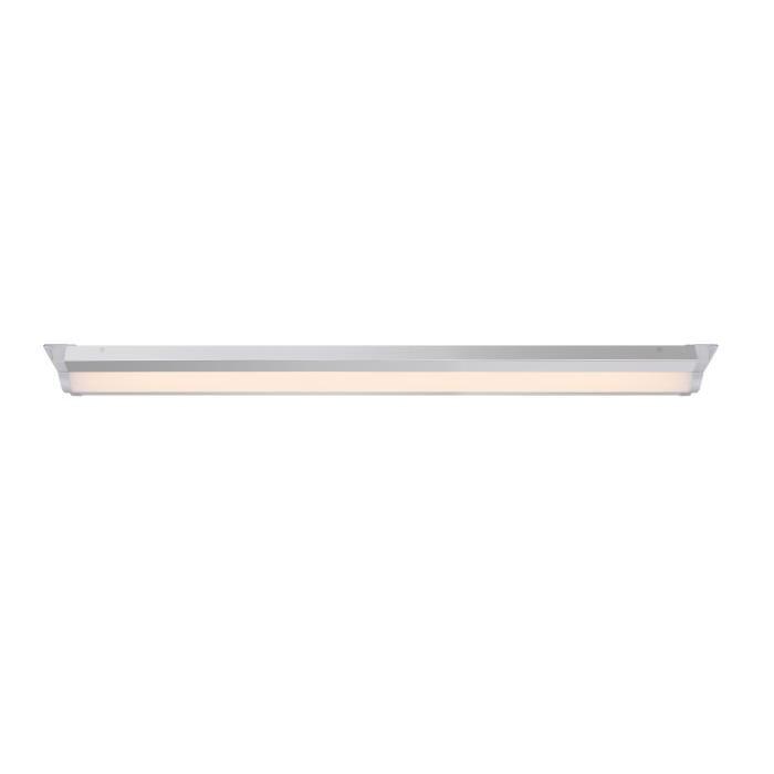 GLOBO LIGHTING Plafonnier - Ampoule LED incluse - Aluminium gris métallisé - L120 cm x l12,5 cm x H5,1 cm - 36W 27,6V