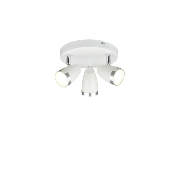 GLOBO Plafonnier plastique L19 x l19 x h13,5 cm - Blanc