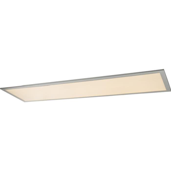 Plafonnier LED aluminium 5,6x30x120cm Gris en métallisé