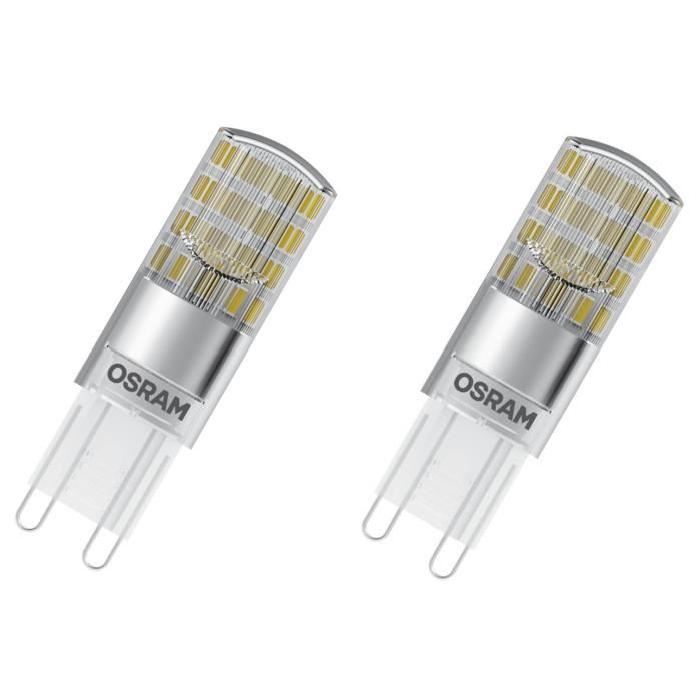 OSRAM Lot de 2 Ampoules capsules LED G9 dépolies 2,6 W équivalent a 30 W blanc chaud