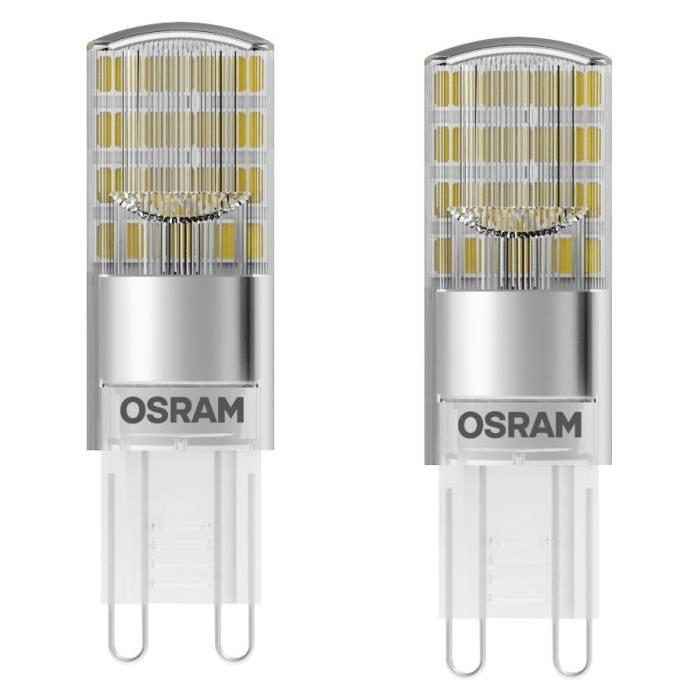 OSRAM Lot de 2 Ampoules capsules LED G9 dépolies 2,6 W équivalent a 30 W blanc chaud