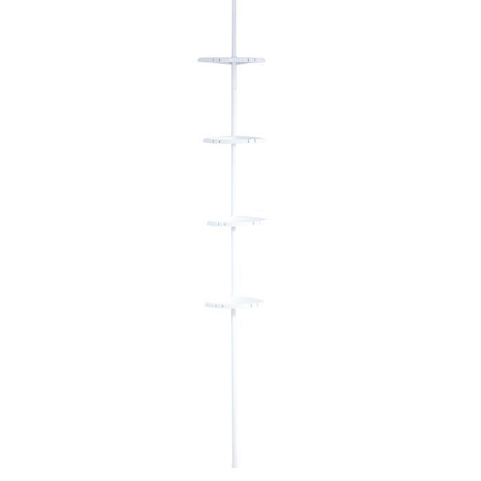 RIDDER Etagere d'angle de douche télescopique avec 4 niveaux - 130-260 cm