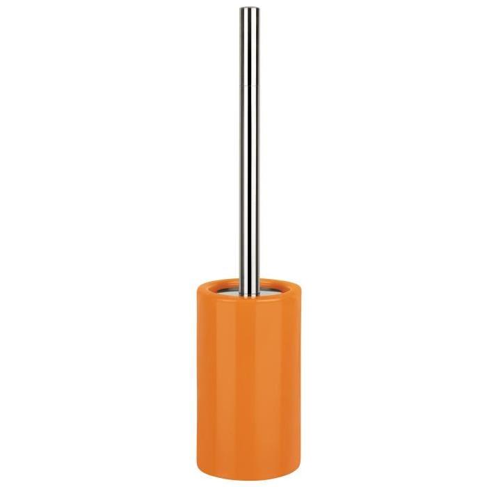 TUBE Porte balai WC Gres - 42x10,5x10,5 cm - Orange