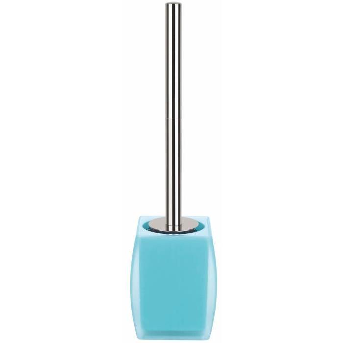 SPIRELLA Porte balai WC Freddo - 39,5x10,3x8,7cm - Bleu clair