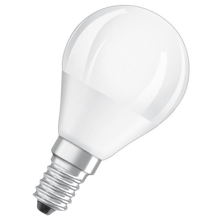 OSRAM Ampoule LED Star + Active&Relax E14 sphérique 5 W équivalent a 40 W blanc chaud ou froid