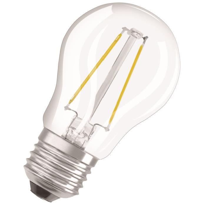 OSRAM Ampoule LED E27 sphérique claire 4,5 W équivalent a 40 W blanc chaud dimmable