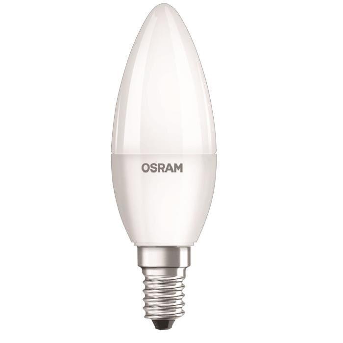 OSRAM Ampoule LED Star + Duo Click Dim E14 flamme 5,5 W équivalent a 40 W blanc chaud