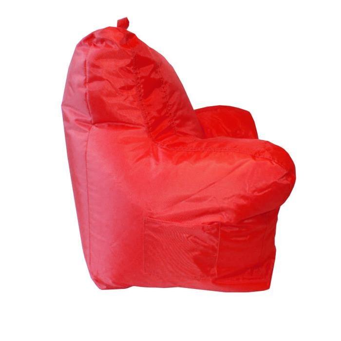 ALEX KIDS Pouf fauteuil enfant 50x55x50 cm rouge