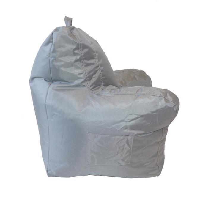 ALEX KIDS Pouf fauteuil enfant 50x55x50 cm gris clair
