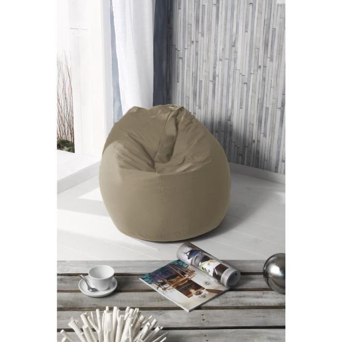 Poire pouf Hanko 100% coton 79x100 cm sable