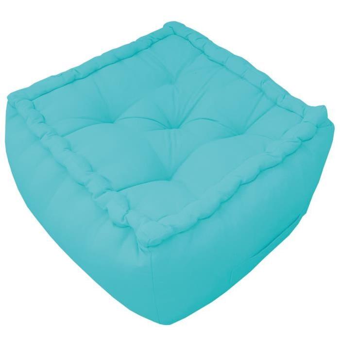 DEKOANDCO Pouf Turquoise 40x40x30 cm