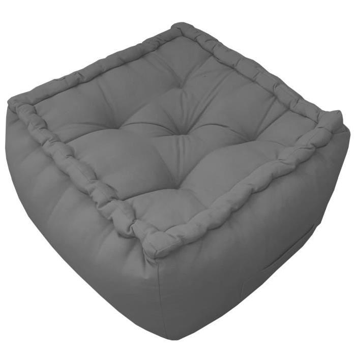 DEKOANDCO Pouf Anthracite 40x40x30 cm