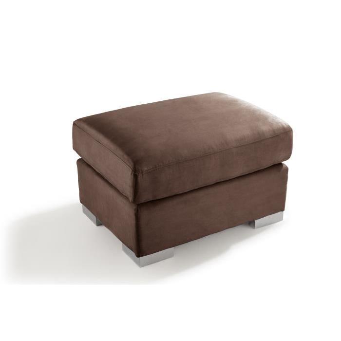 GENEVA DOLCE Pouf en tissu - Chocolat