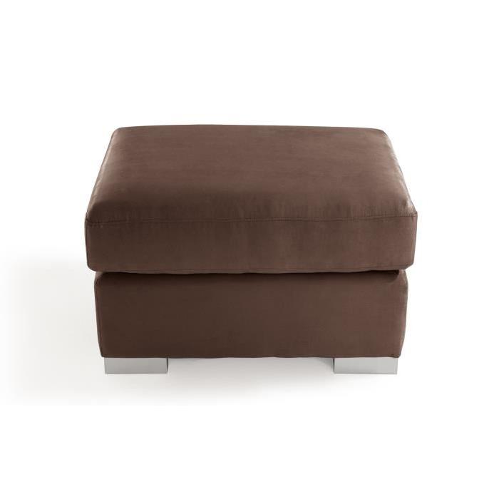 GENEVA DOLCE Pouf en tissu - Chocolat