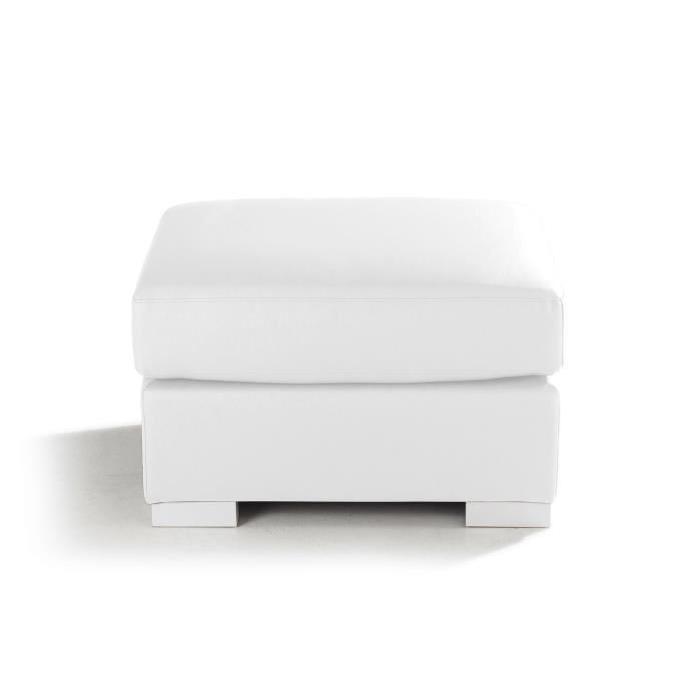 GENEVA DOLCE Pouf en simili - Blanc