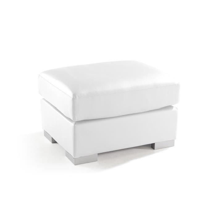 GENEVA DOLCE Pouf en simili - Blanc