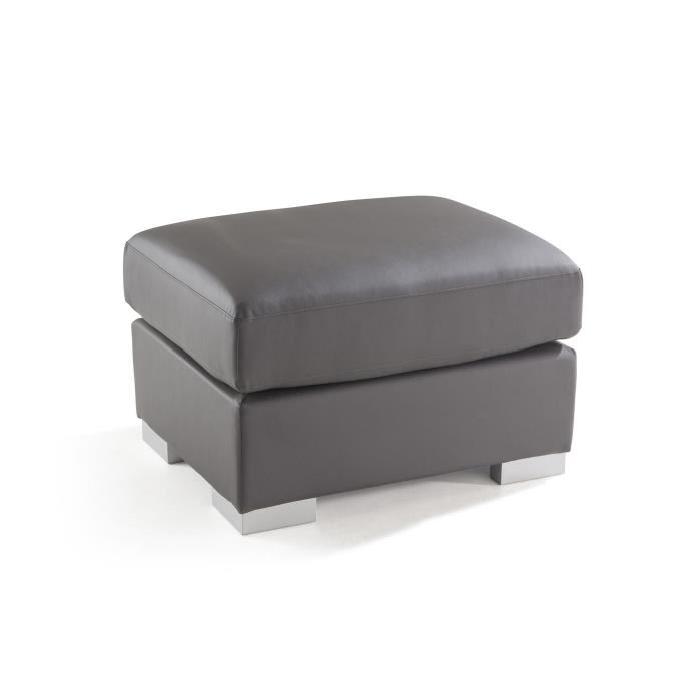 GENEVA DOLCE Pouf en simili - Gris